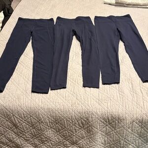 Athleta Kids Leggings - Navy Blue